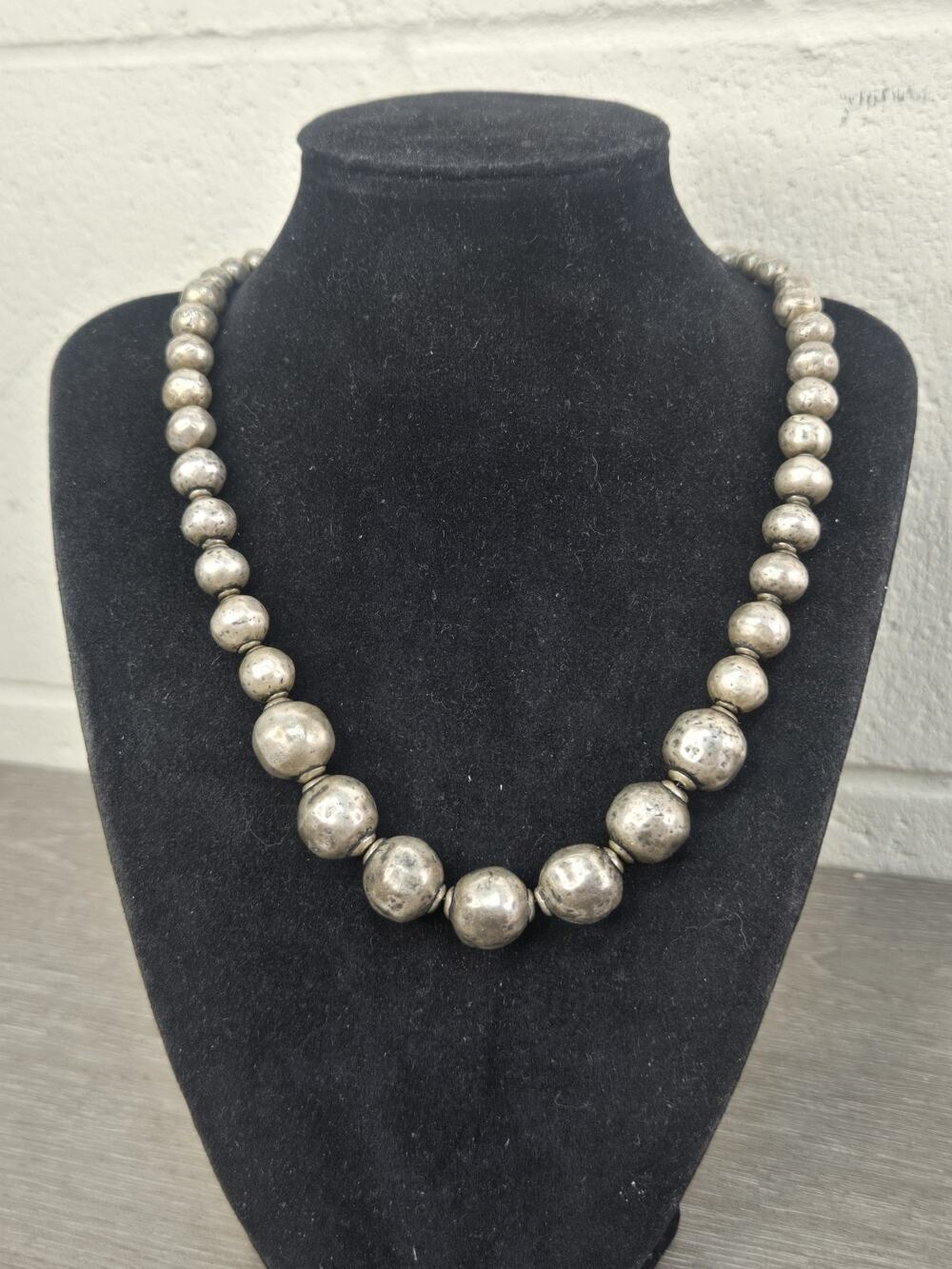 Silpada N1953 Atmospheric Sterling Silver Graduated Bead Necklace